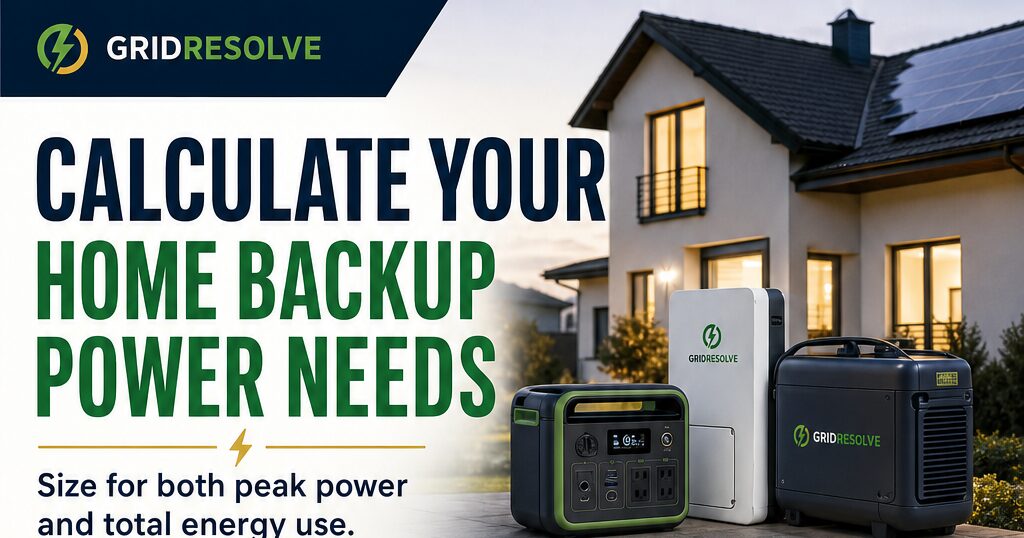 How to Calculate Home Backup Power Needs