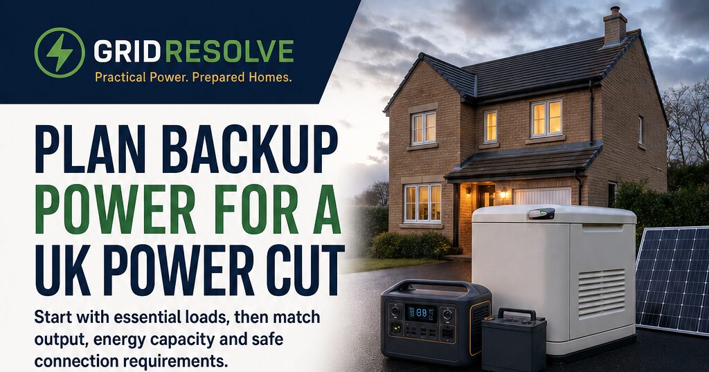 UK Home Backup Power: How to Keep Essential Appliances Running During a Power Cut